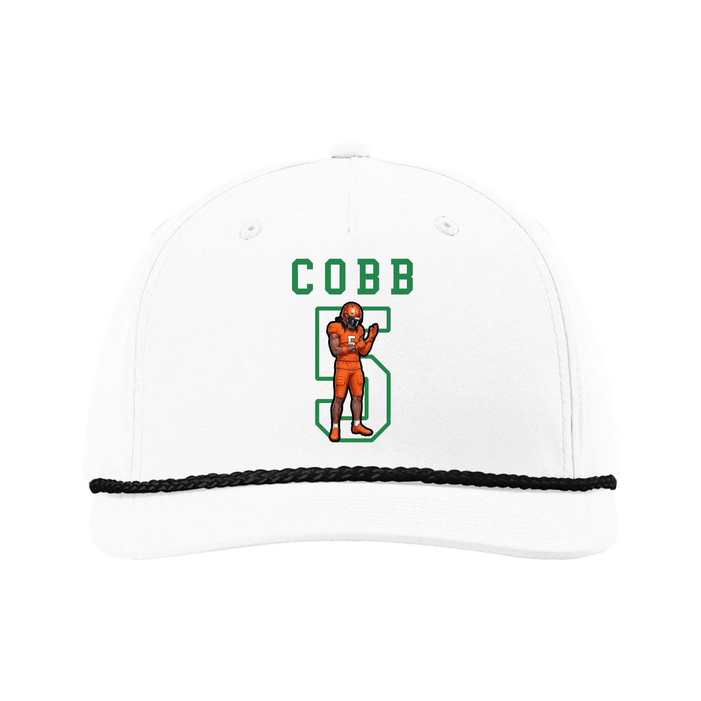 Five-Panel Classic Rope Cap — Shirsey in White
