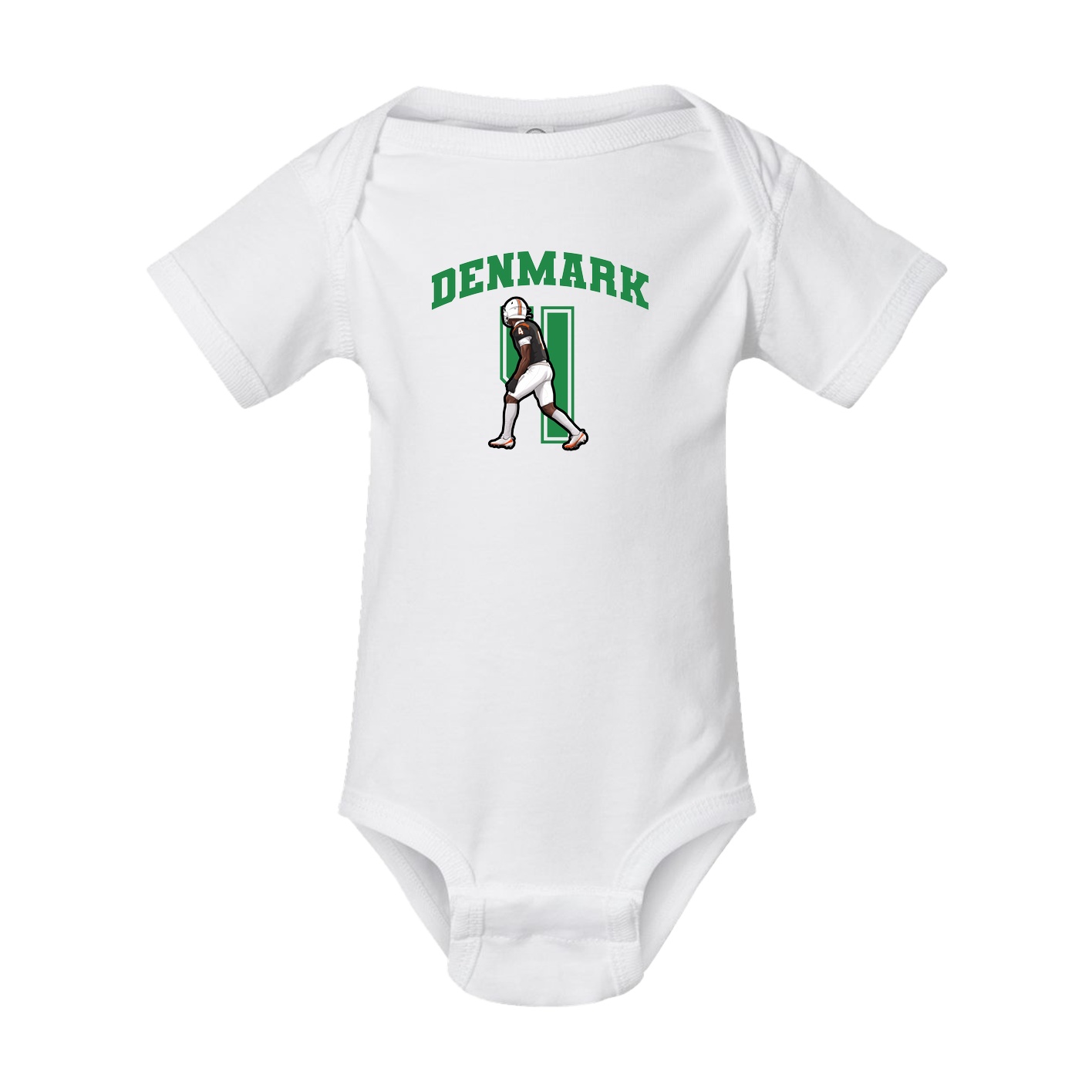 Baby Onesie — Number in White