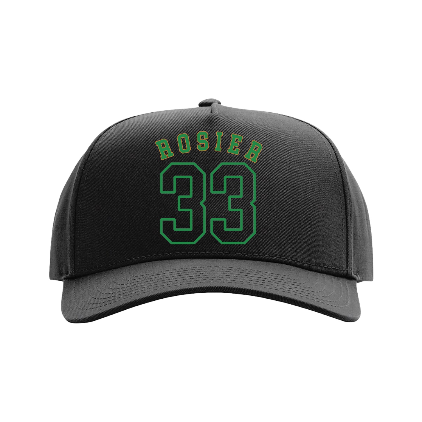 Full Fabric Five-Panel Champ Cap — Shirsey Arch in Black