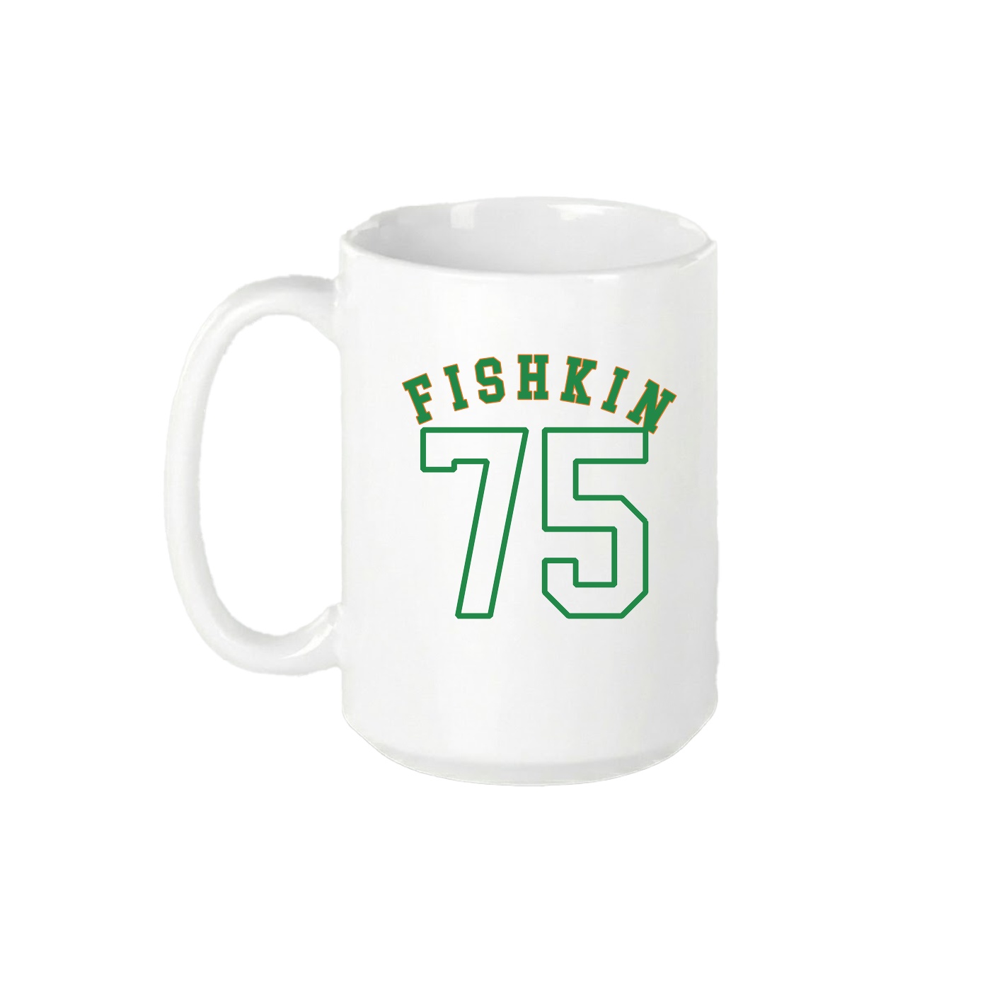 15oz Coffee Mug — Shirsey Arch in White