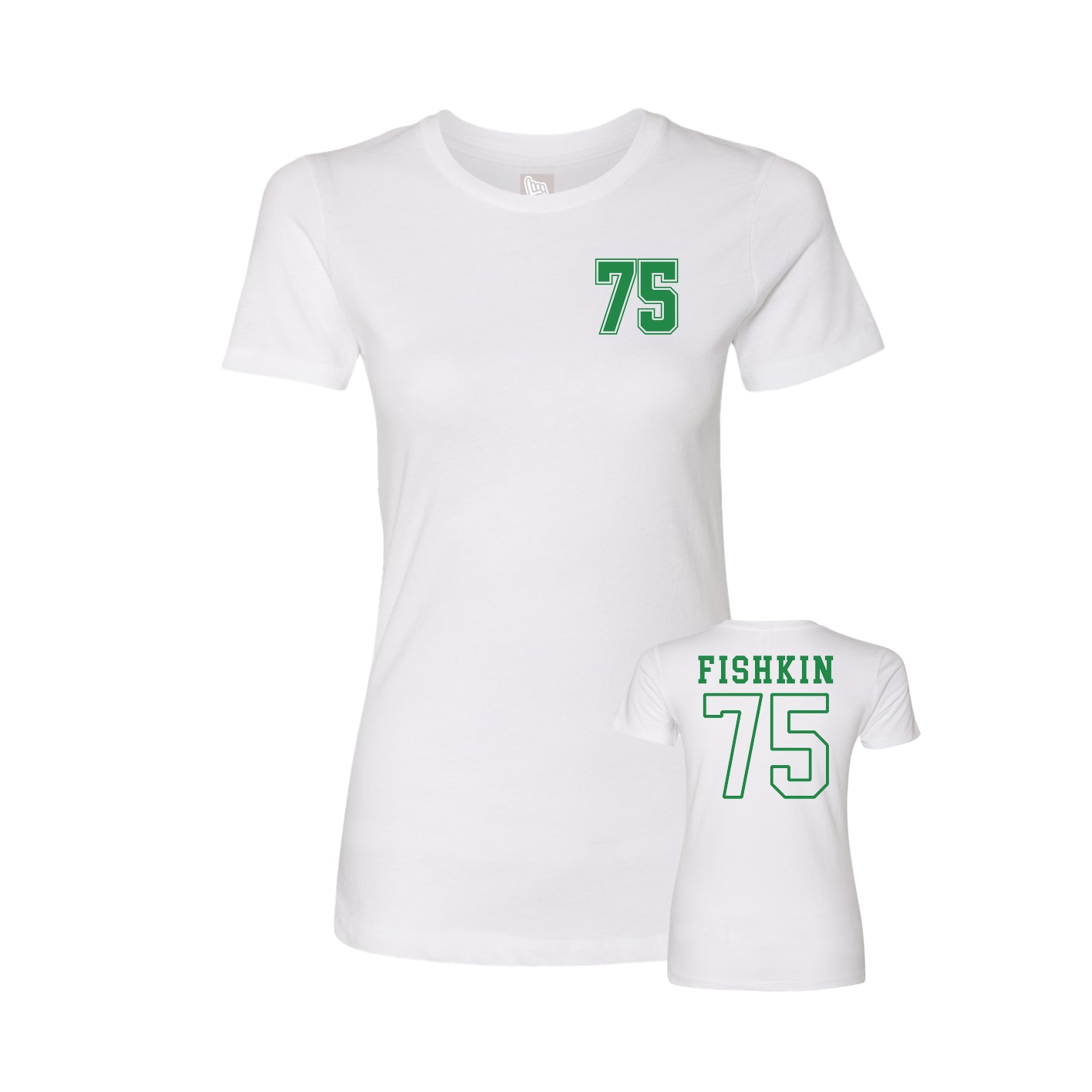 Womens Tee — Chest Back in White