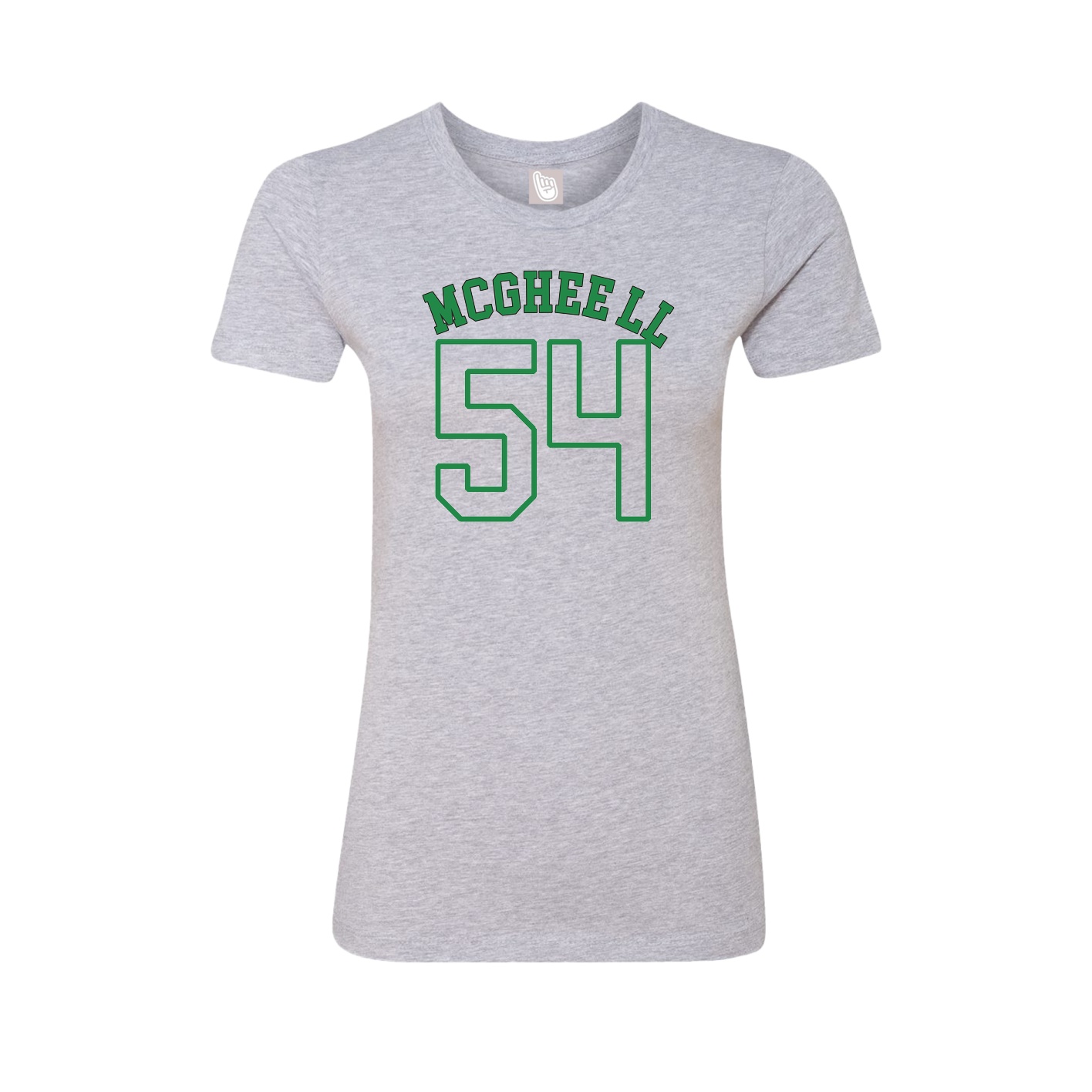 Fitted Women's Tee — Shirsey Arch in Grey