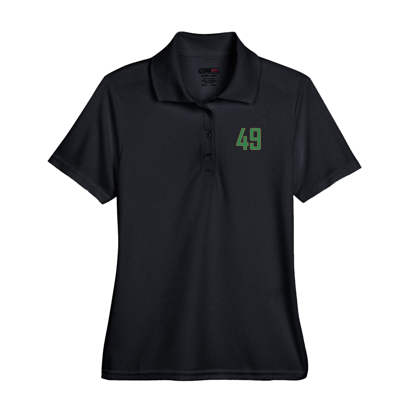 Performance Polo — Front Shirsy in Black