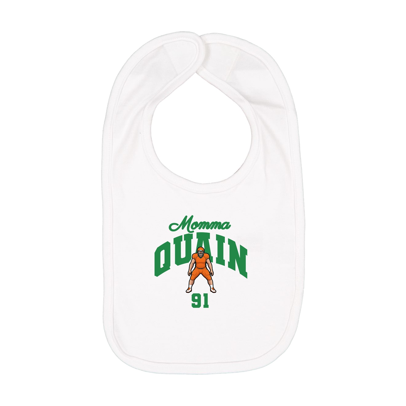 Infant Bib — Mothers Day Arch in White