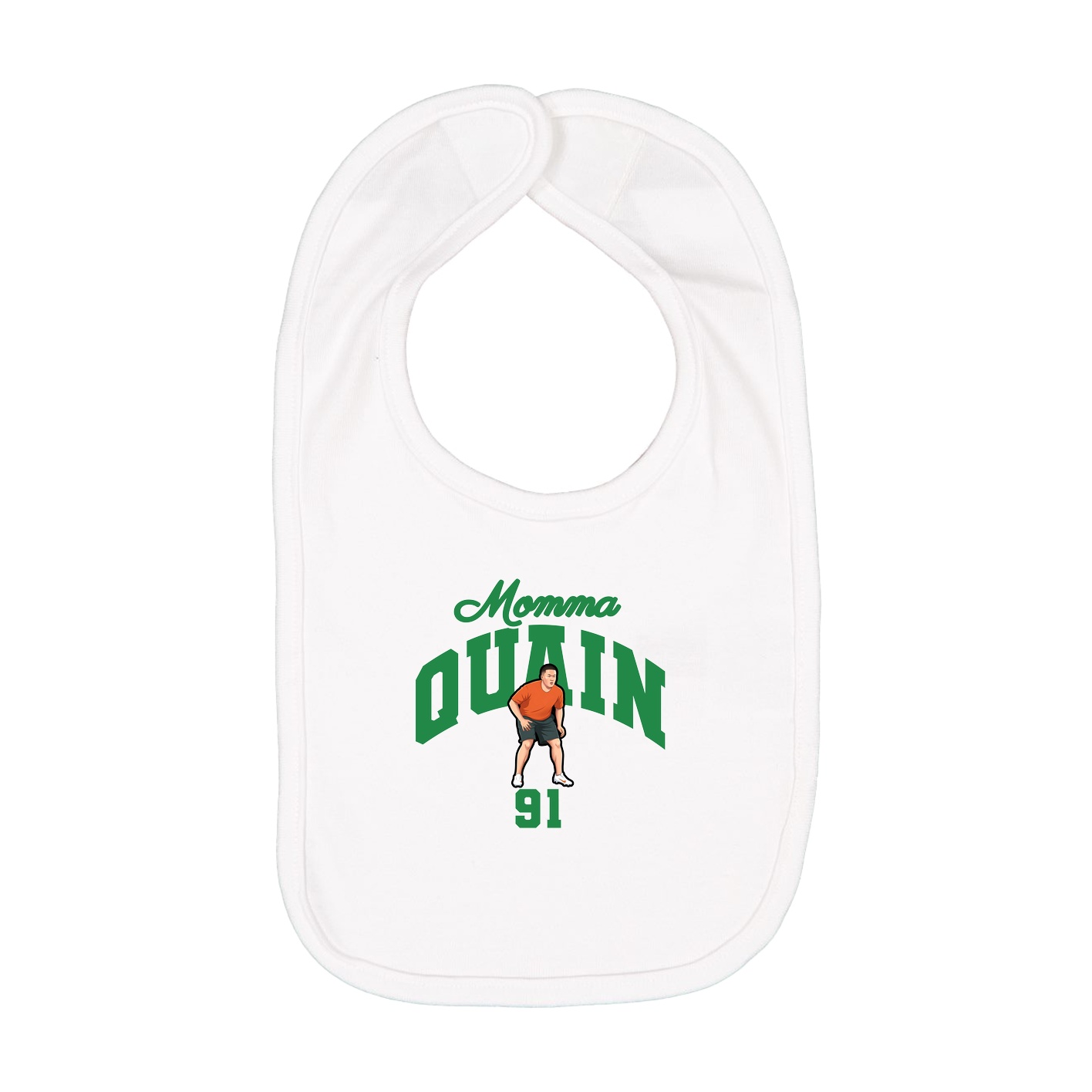 Infant Bib — Mothers Day Arch in White