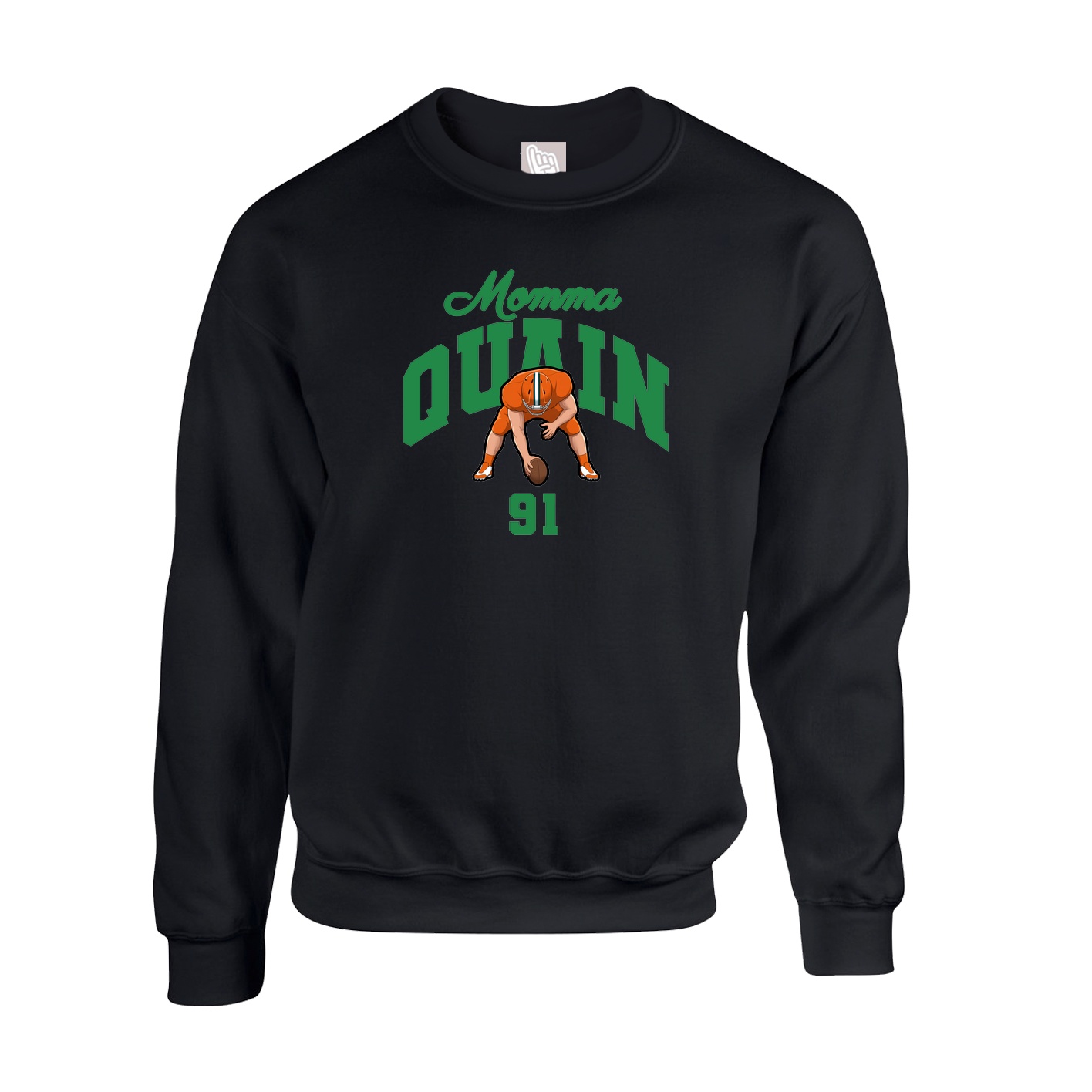Fleece Crew — Mothers Day Arch in Black
