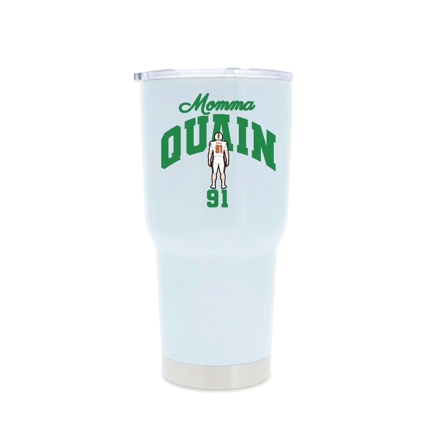 30oz Stainless Steel Tumbler — Mothers Day Arch in White