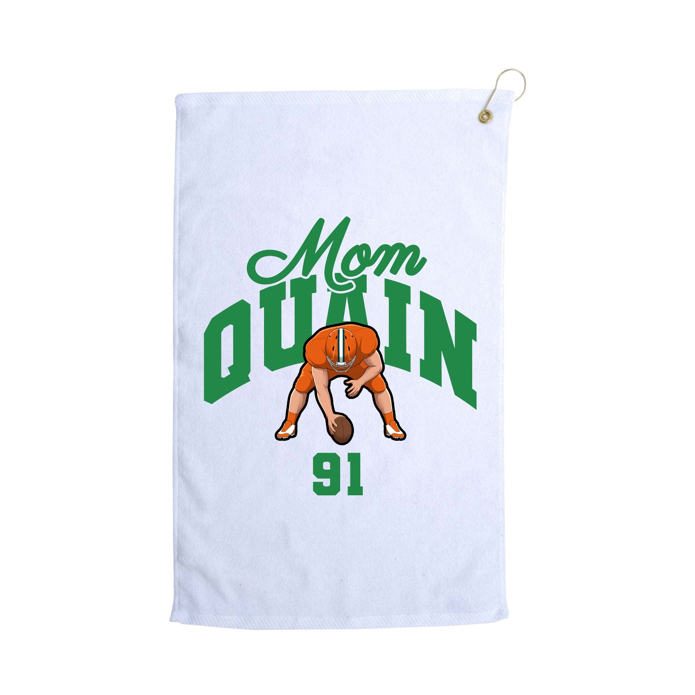 Golf Towel — Mothers Day Arch in White