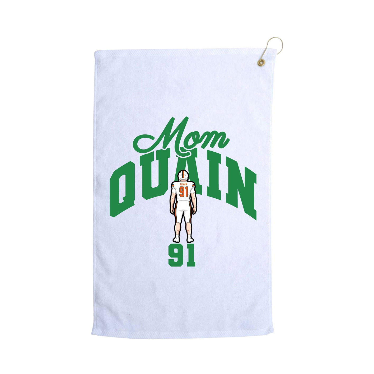Golf Towel — Mothers Day Arch in White