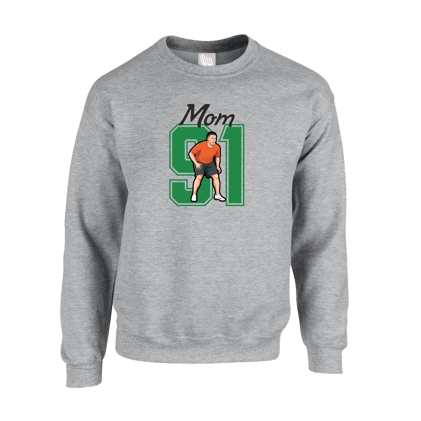 Fleece Crew — Mothers Day Shirsey in Grey