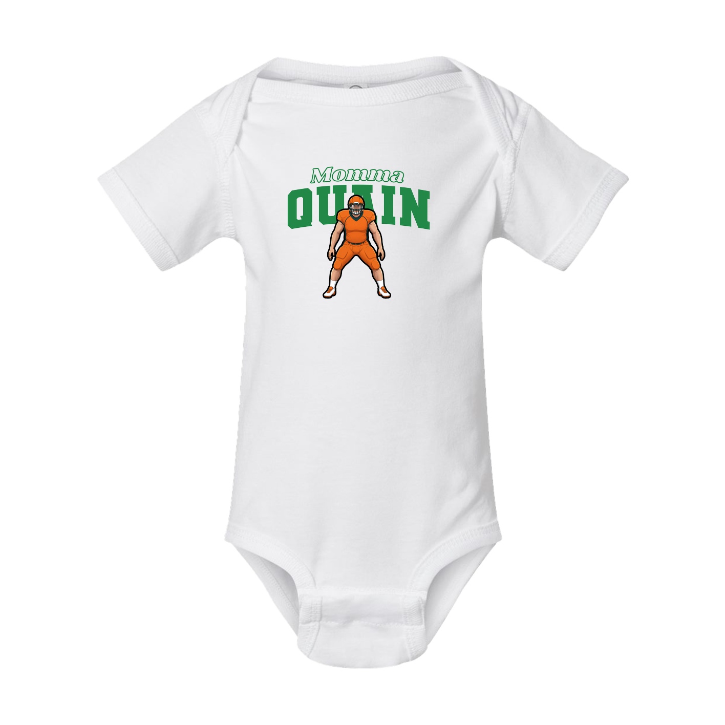 Baby Onesie — Mothers Day Block in White