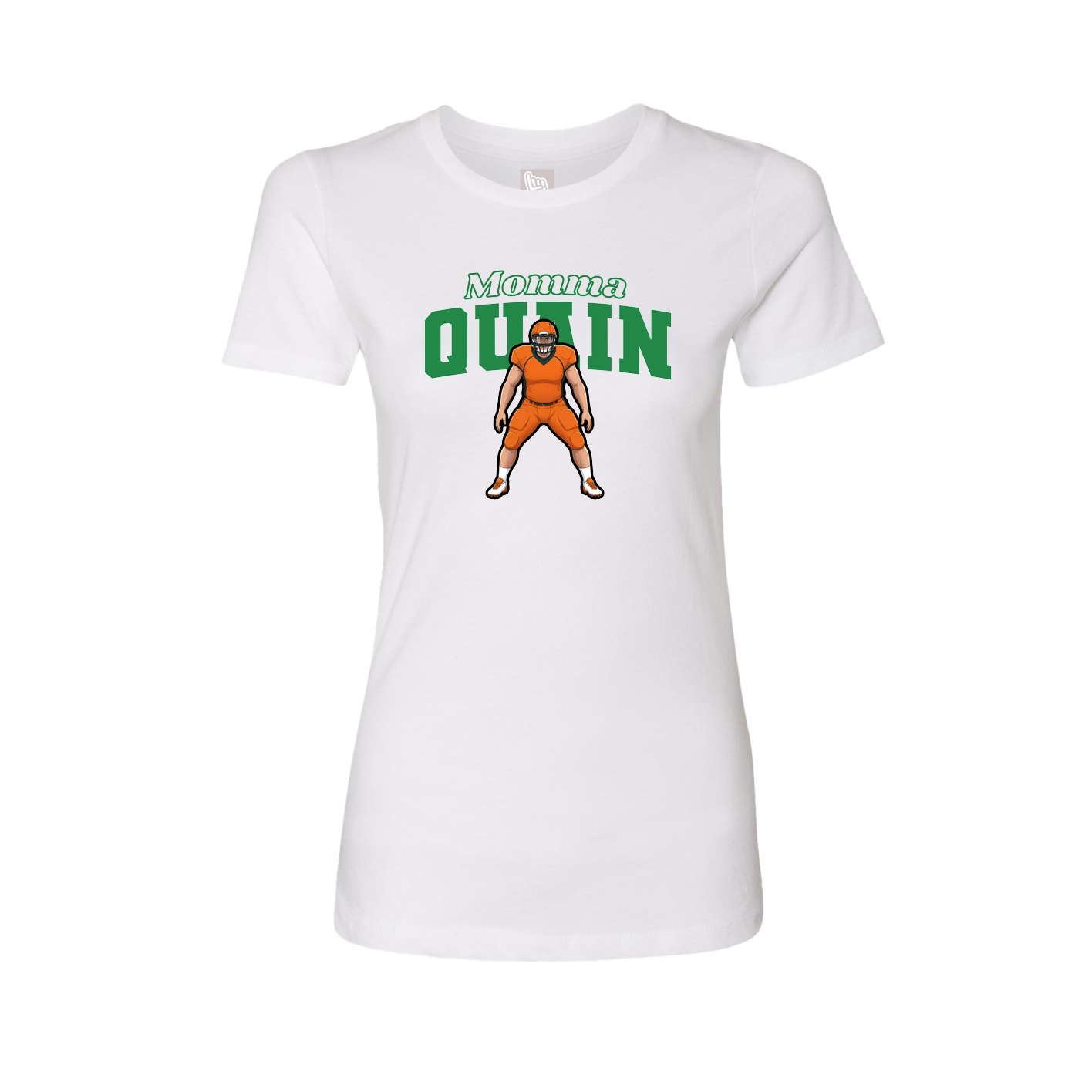 Womens Tee — Mothers Day Block in White