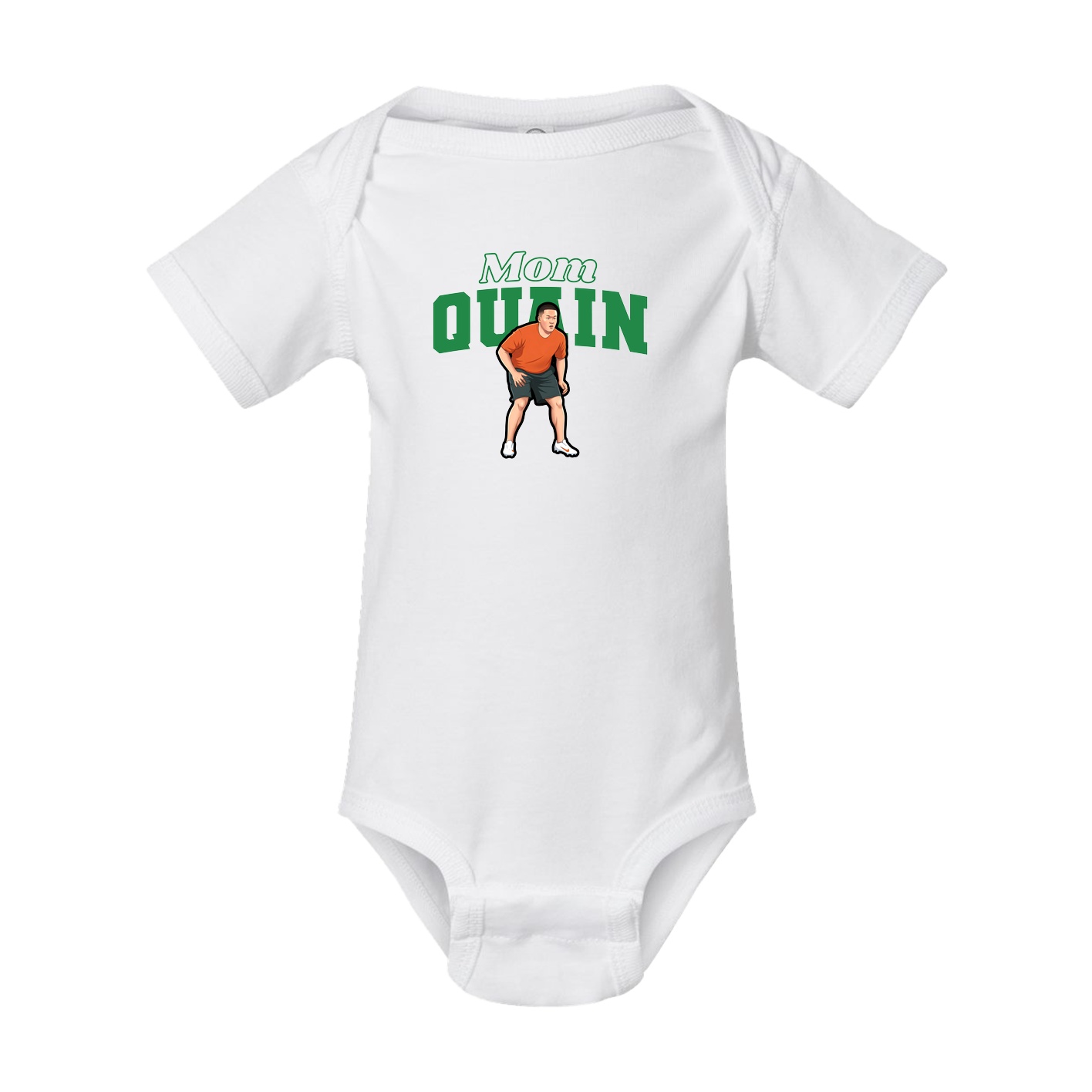 Baby Onesie — Mothers Day Block in White