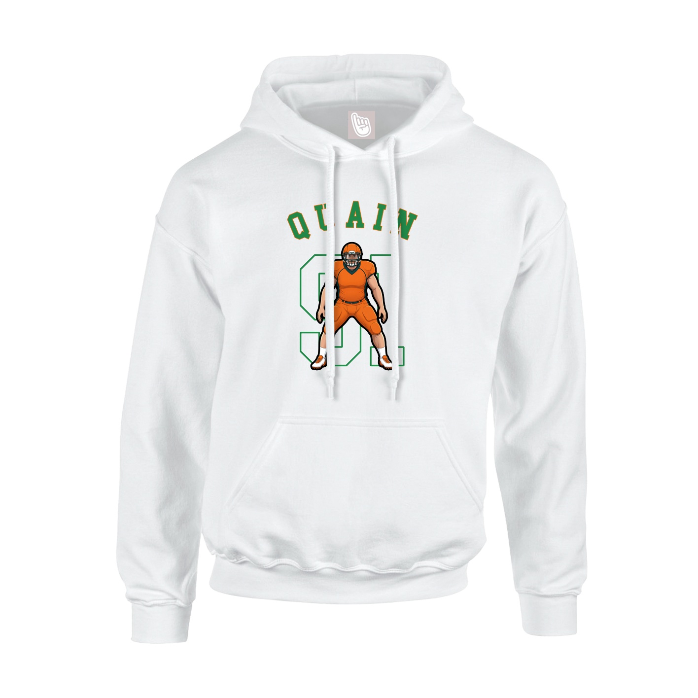 Youth Hoodie — Shirsey Arch in White