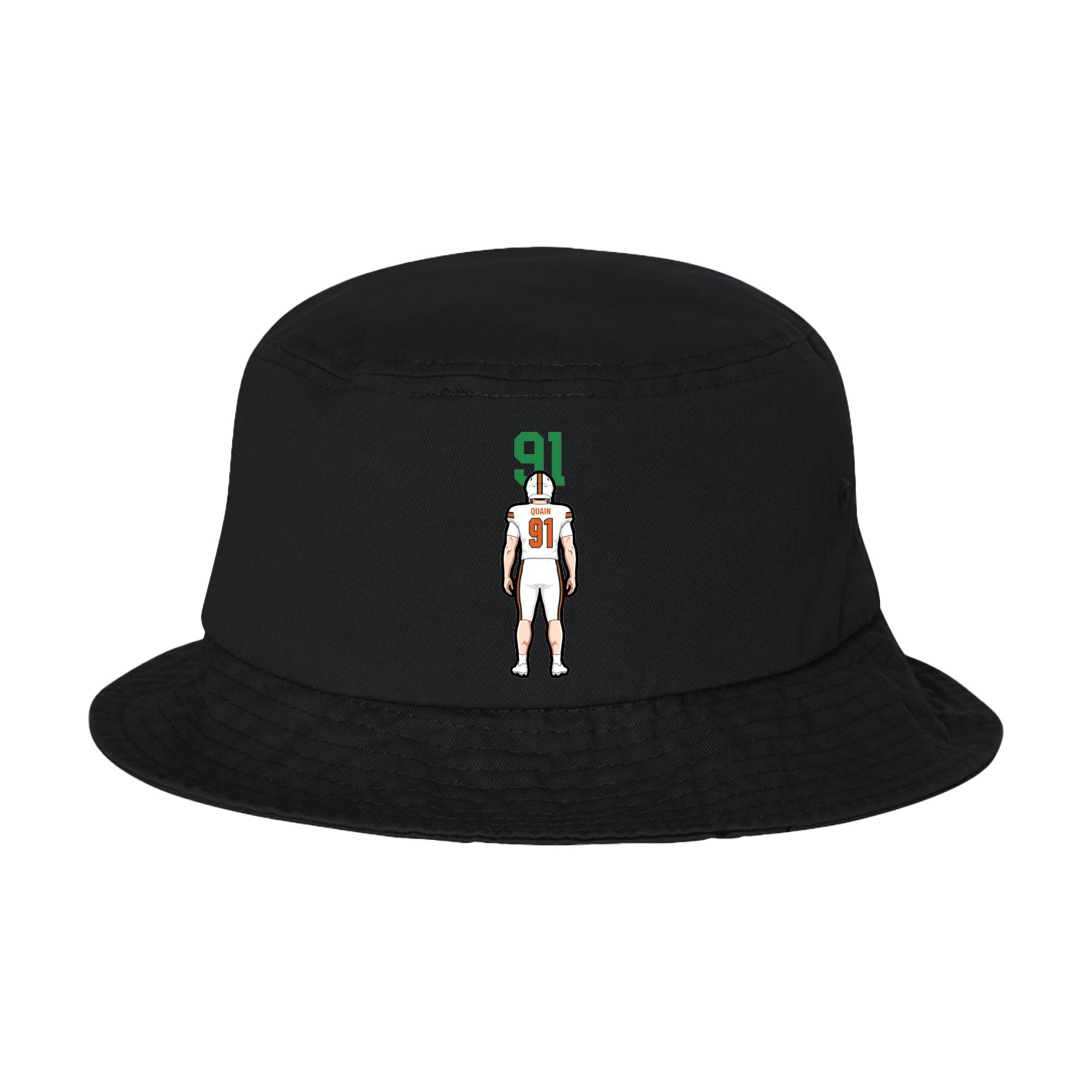 Bucket Cap — Number Top in Black