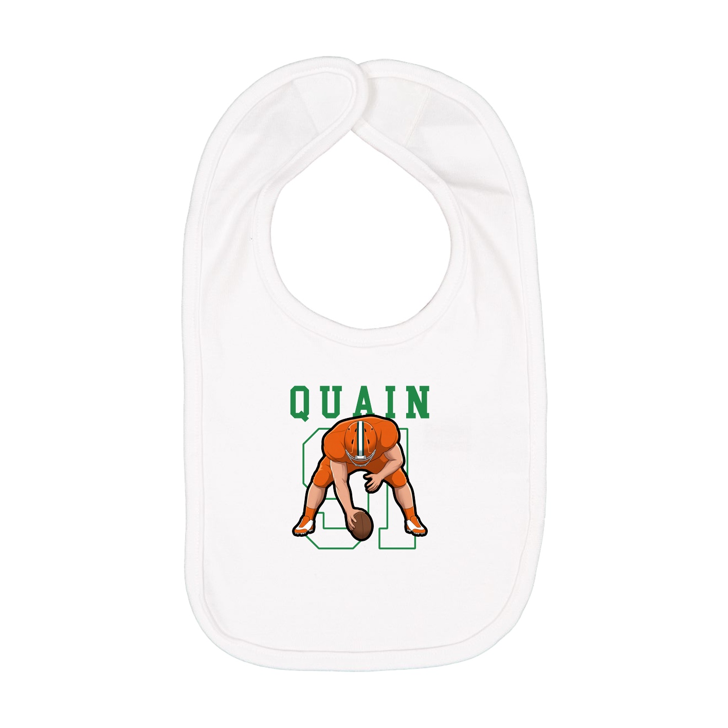 Infant Bib — Shirsey in White