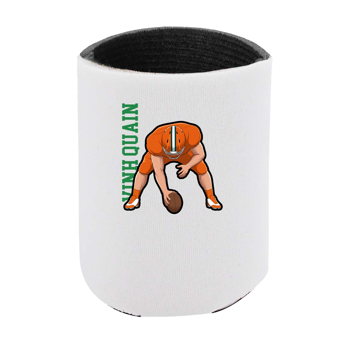 Can Holder — Name Vertical in White