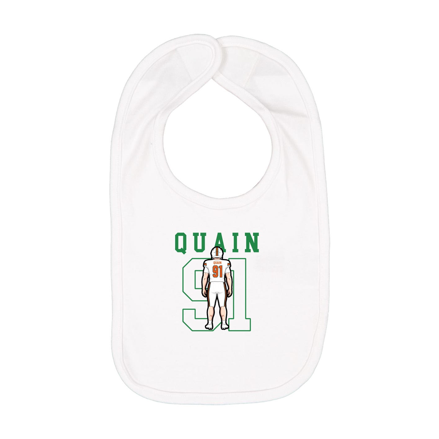 Infant Bib — Shirsey in White