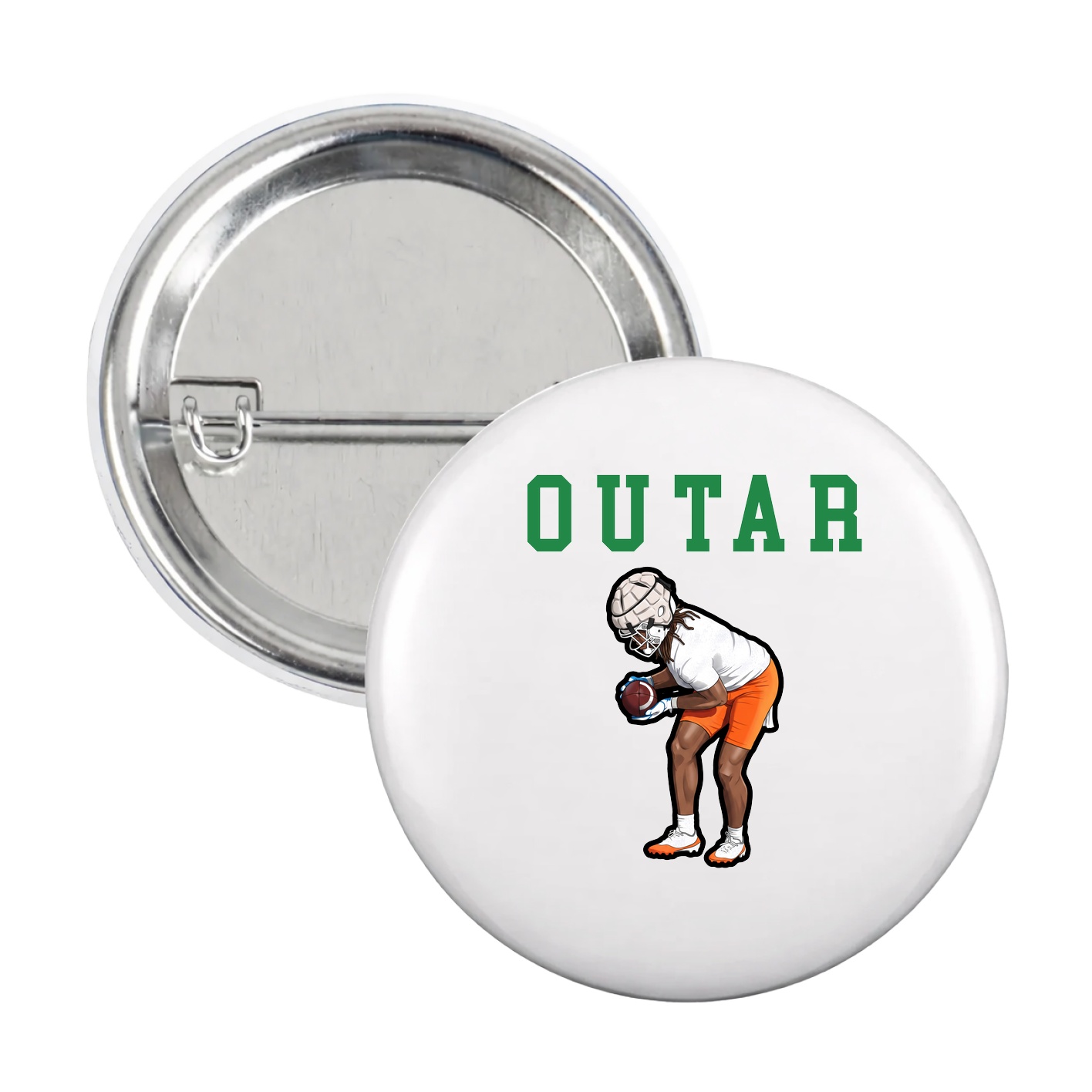 Game Day Button — Shirsey in White
