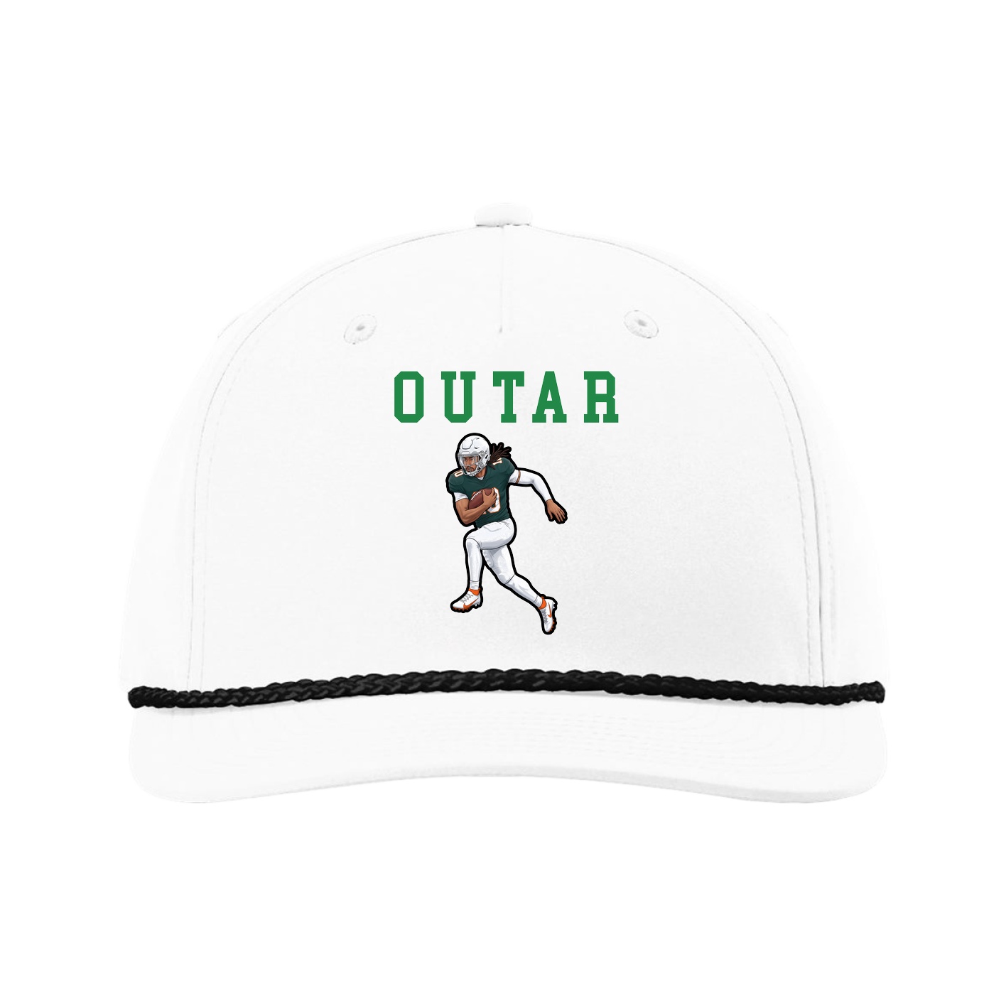 Five-Panel Classic Rope Cap — Shirsey in White