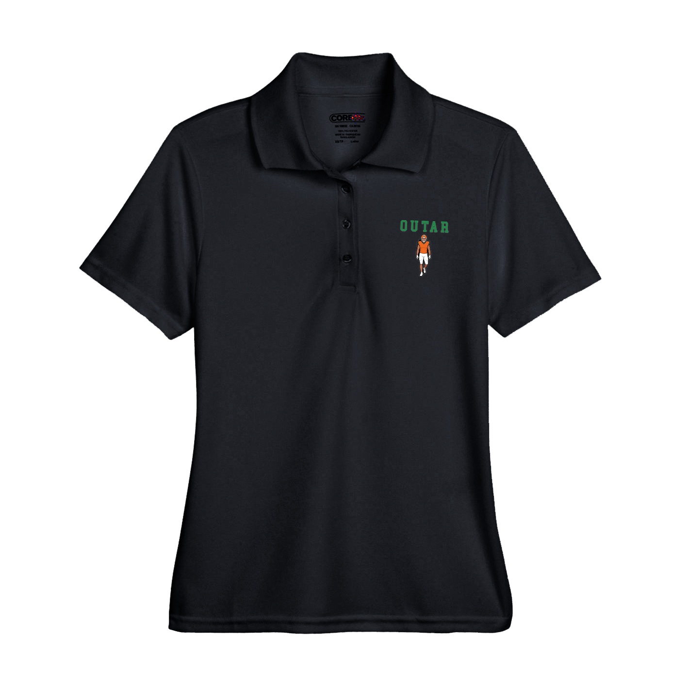 Womens Performance Polo — Shirsey in Black