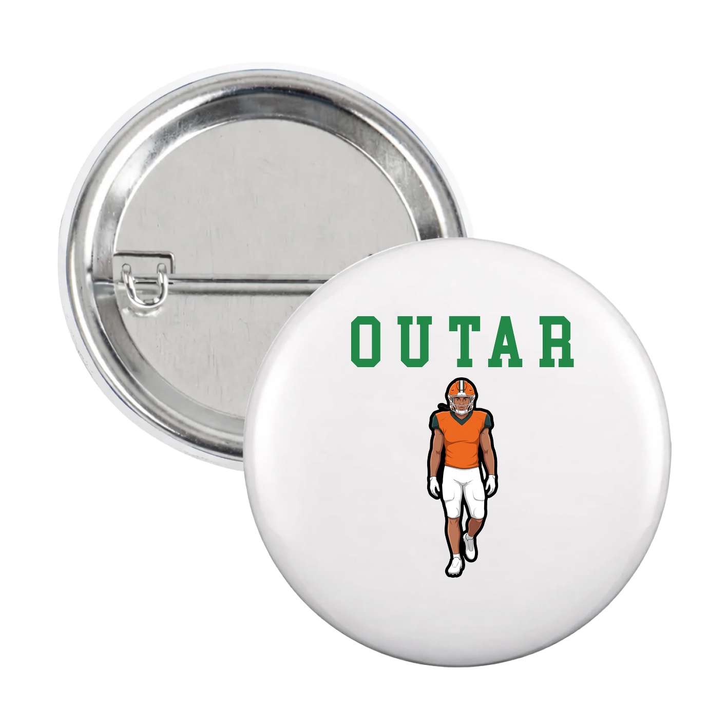 Game Day Button — Shirsey in White