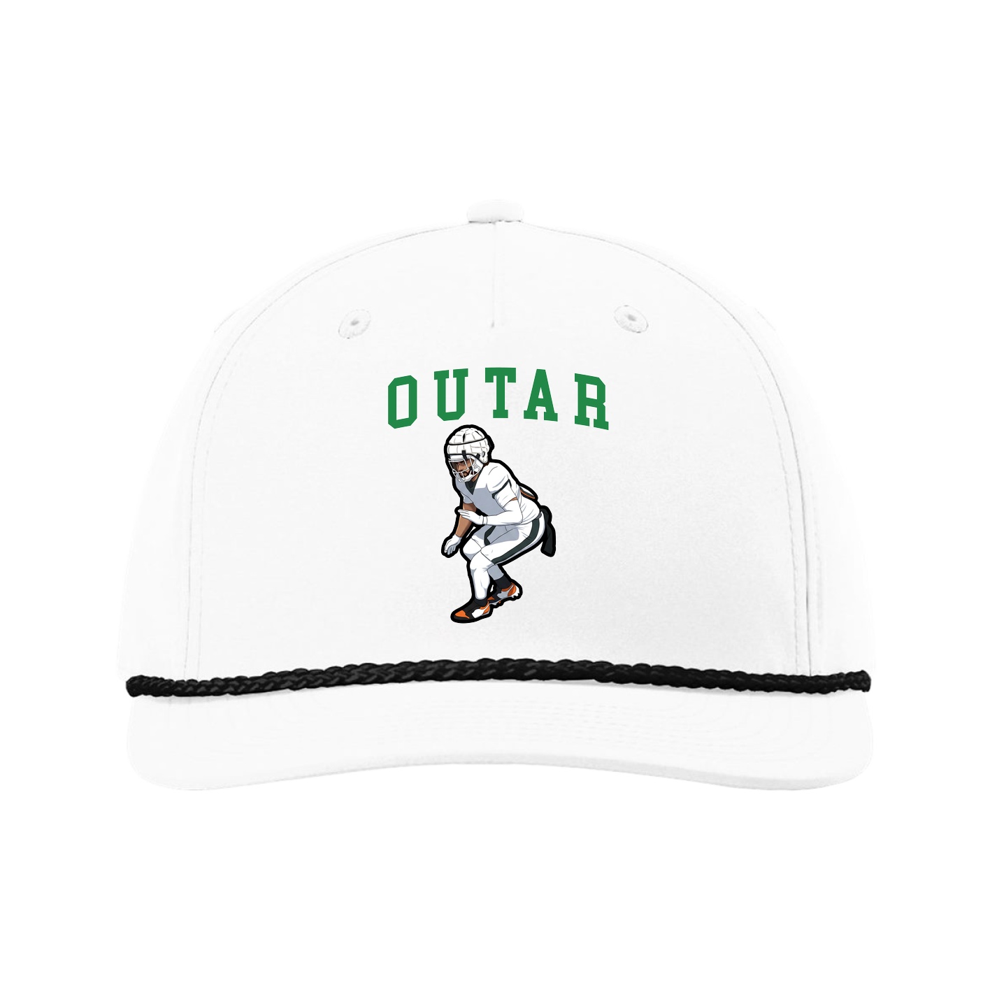 Five-Panel Classic Rope Cap — Shirsey in White