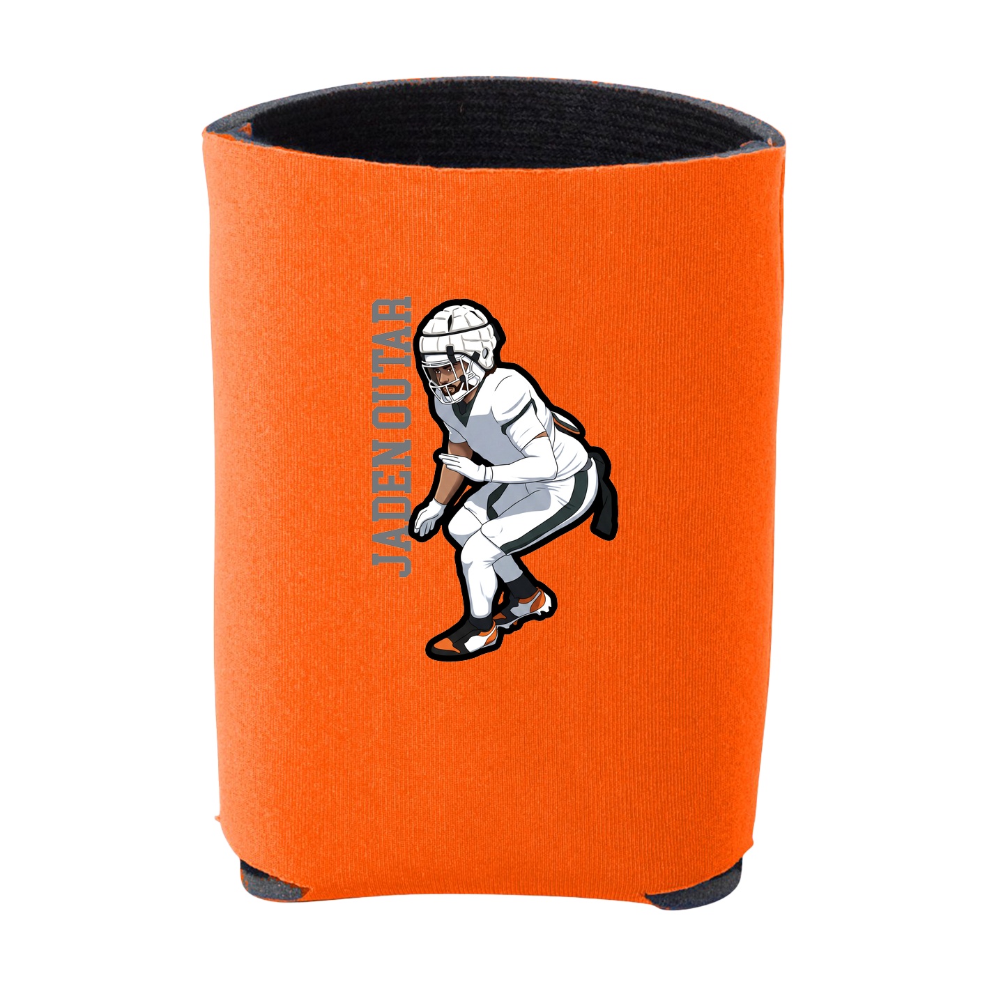 Can Holder — Name Vertical in Orange