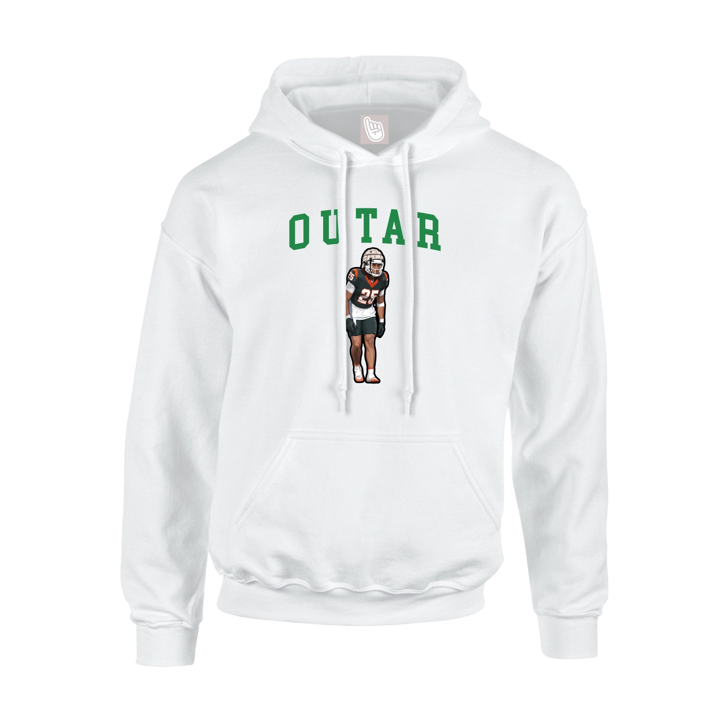 Hoodie — Shirsey in White