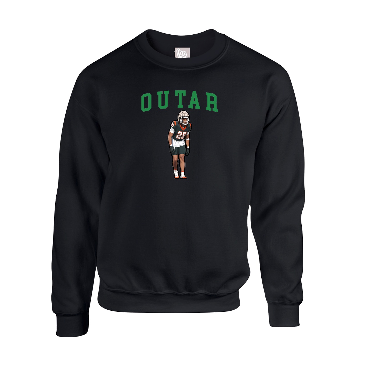 Fleece Crew — Shirsey in Black