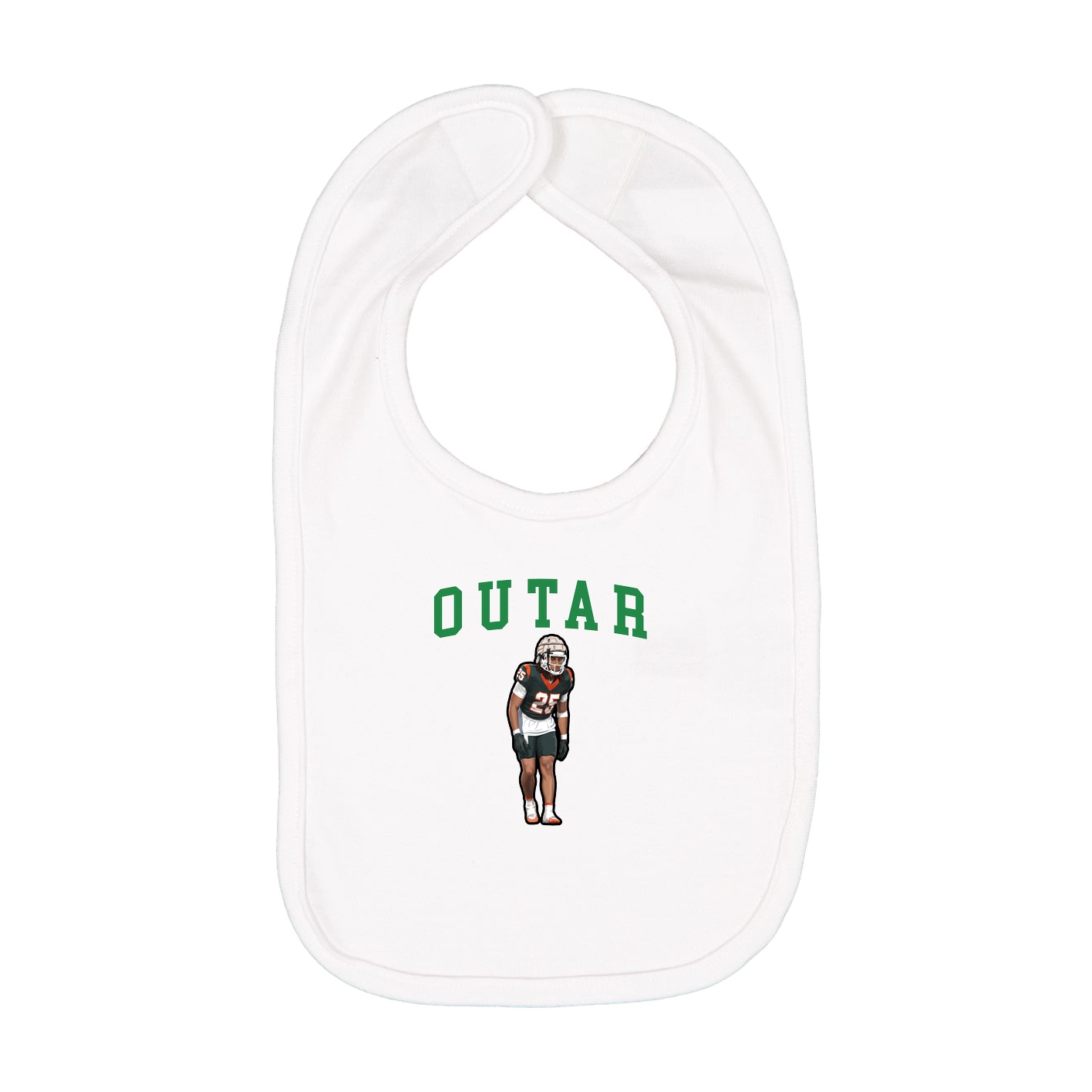 Infant Bib — Shirsey in White