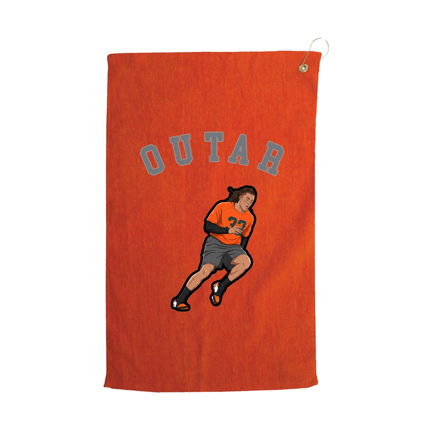 Golf Towel — Shirsey Arch in Orange