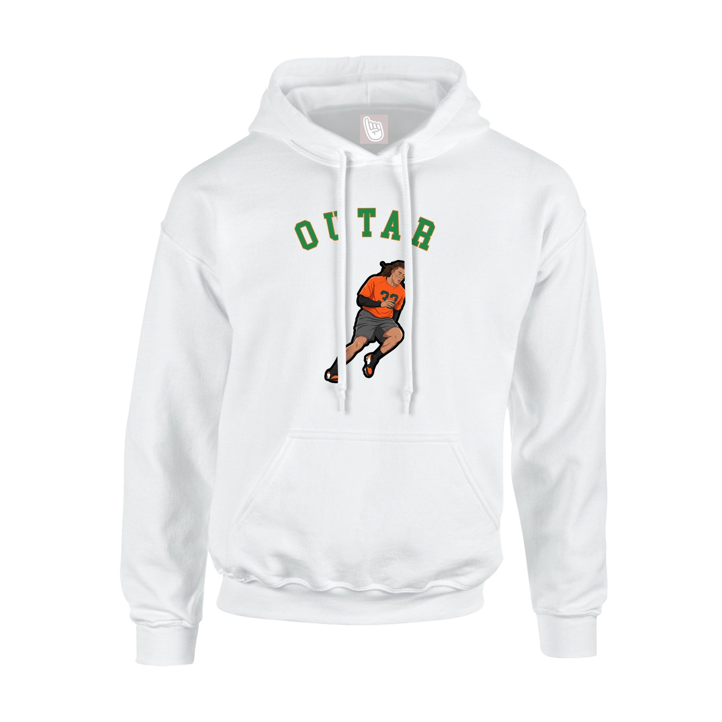 Youth Hoodie — Shirsey Arch in White