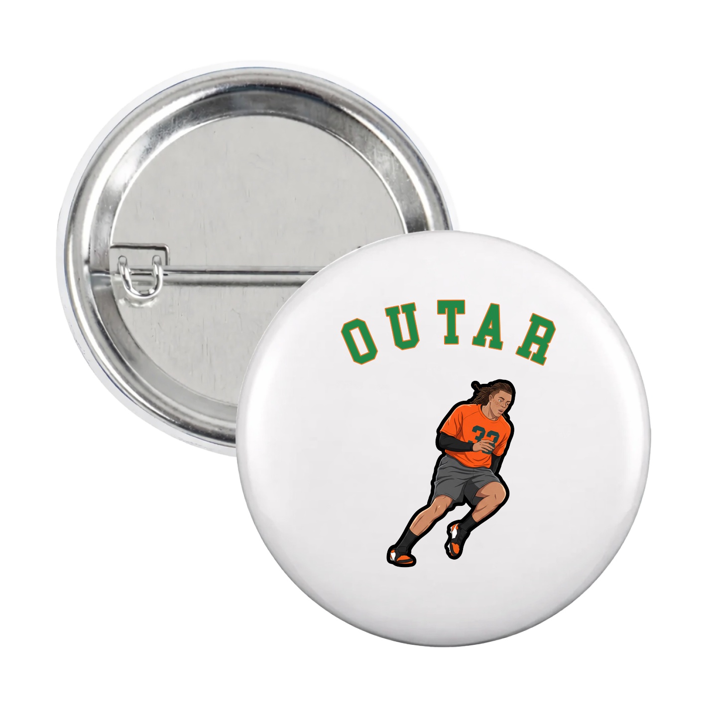 Game Day Button — Shirsey Arch in White