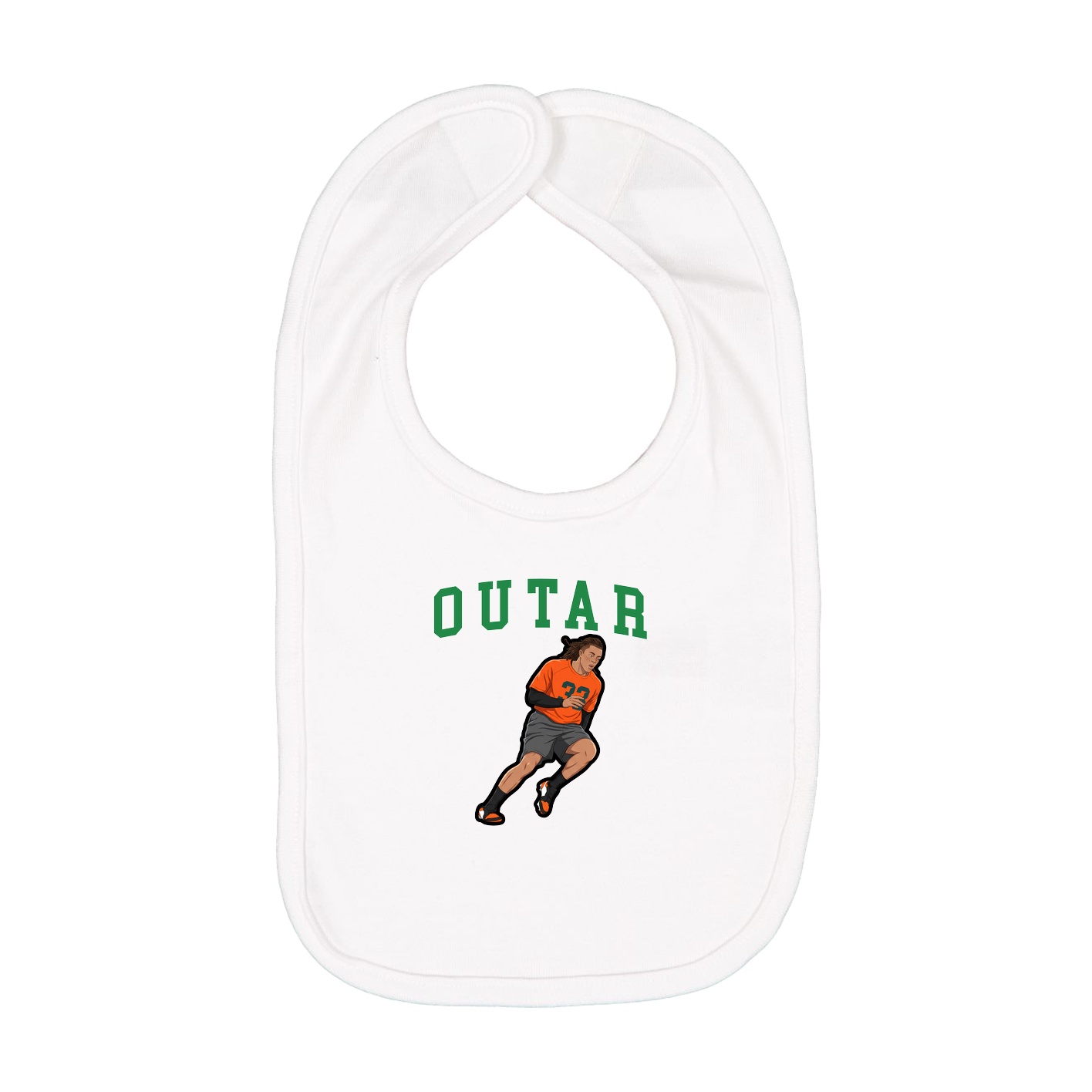 Infant Bib — Shirsey in White