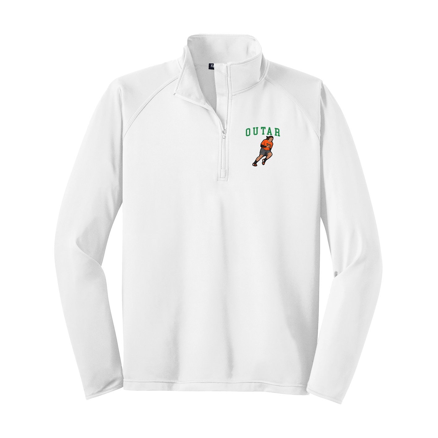 Q-Zip Pullover — Shirsey in White