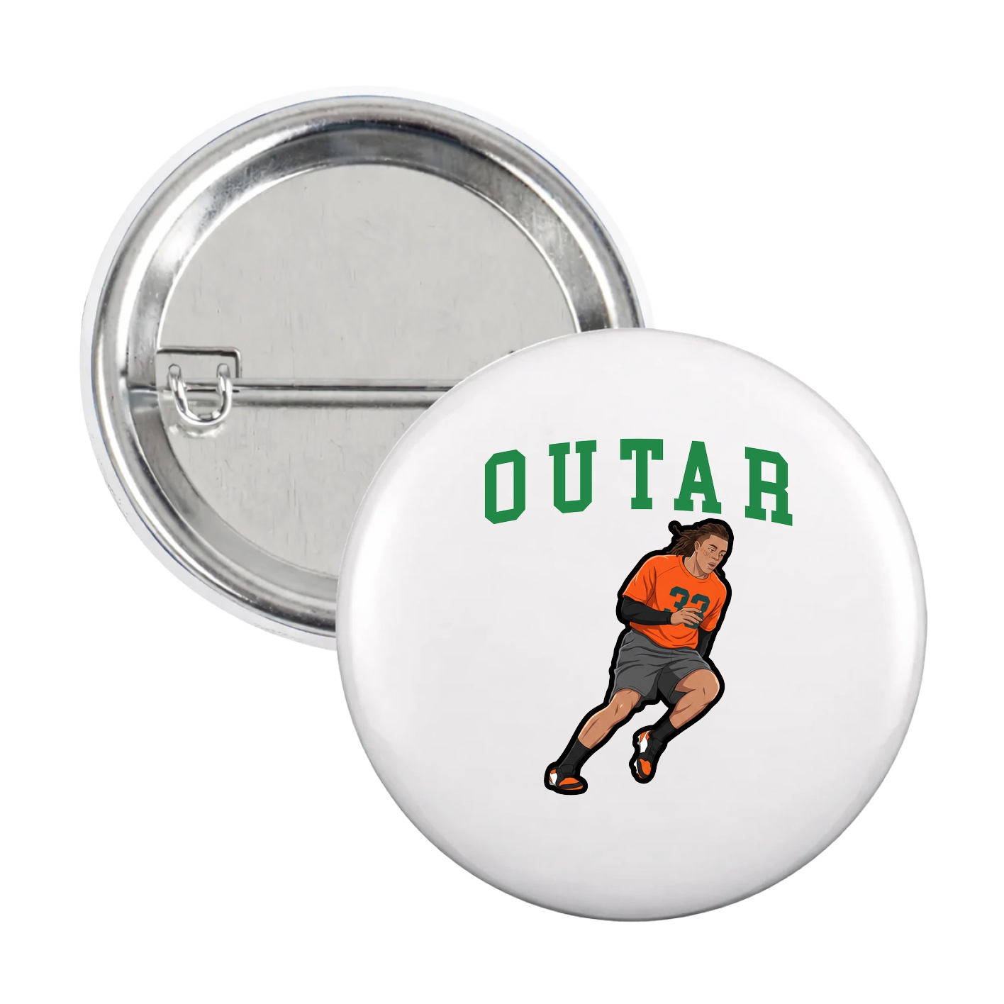 Game Day Button — Shirsey in White