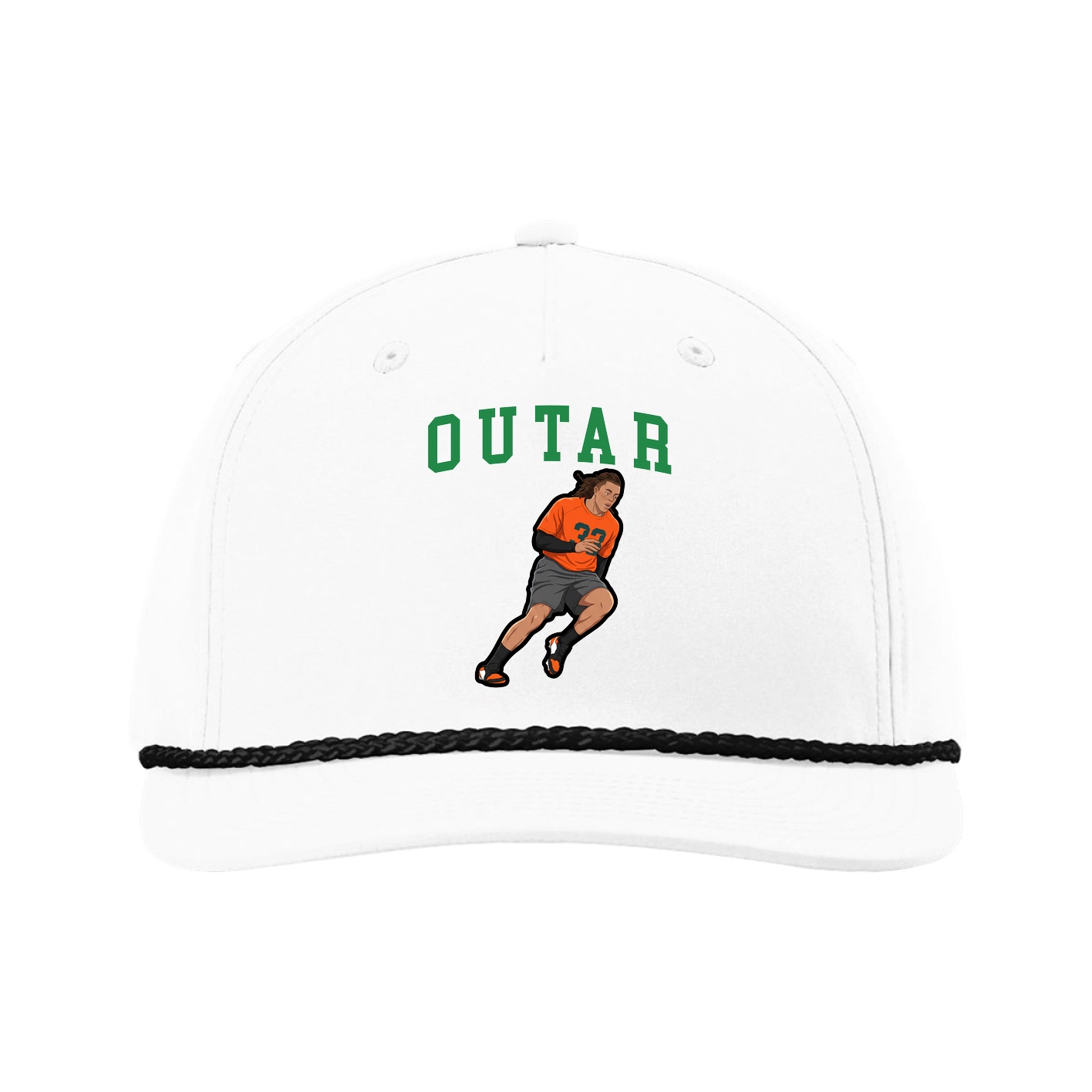 Five-Panel Classic Rope Cap — Shirsey in White