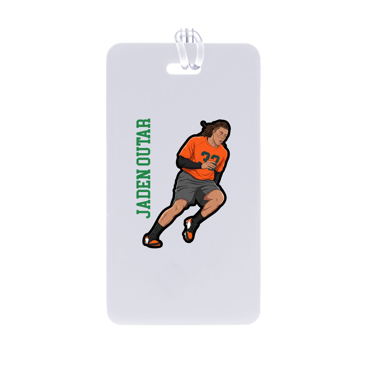 Bag Tag — Name Vertical in Classic