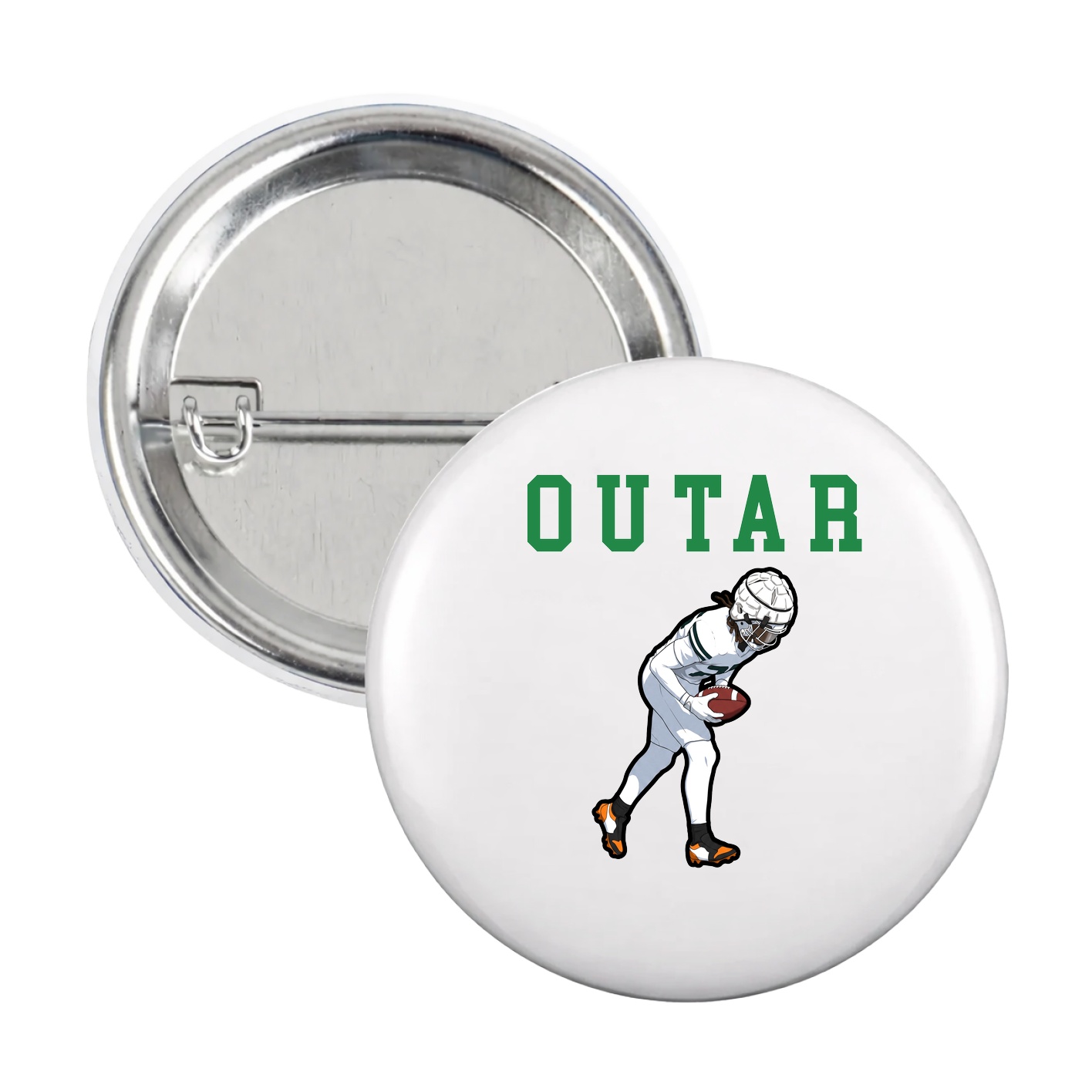 Game Day Button — Shirsey in White