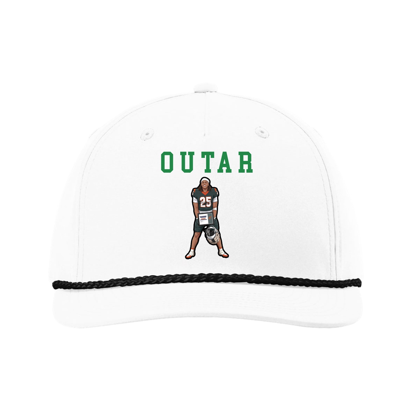 Five-Panel Classic Rope Cap — Shirsey in White