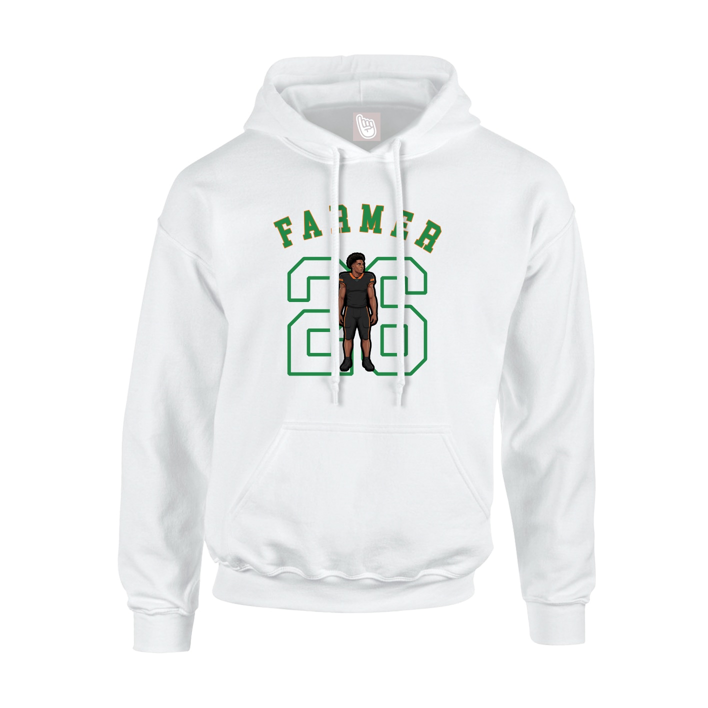 Hoodie — Shirsey Arch in White