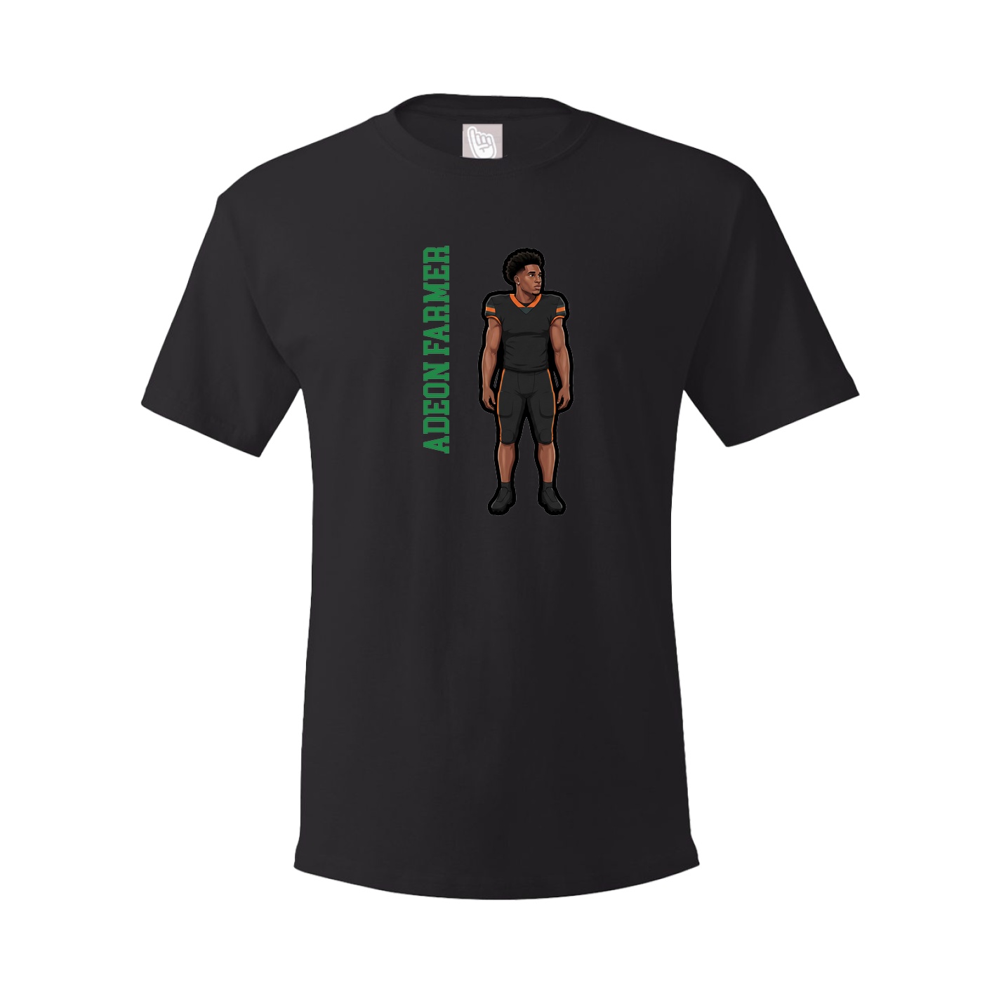 Tee — Name Vertical in Black