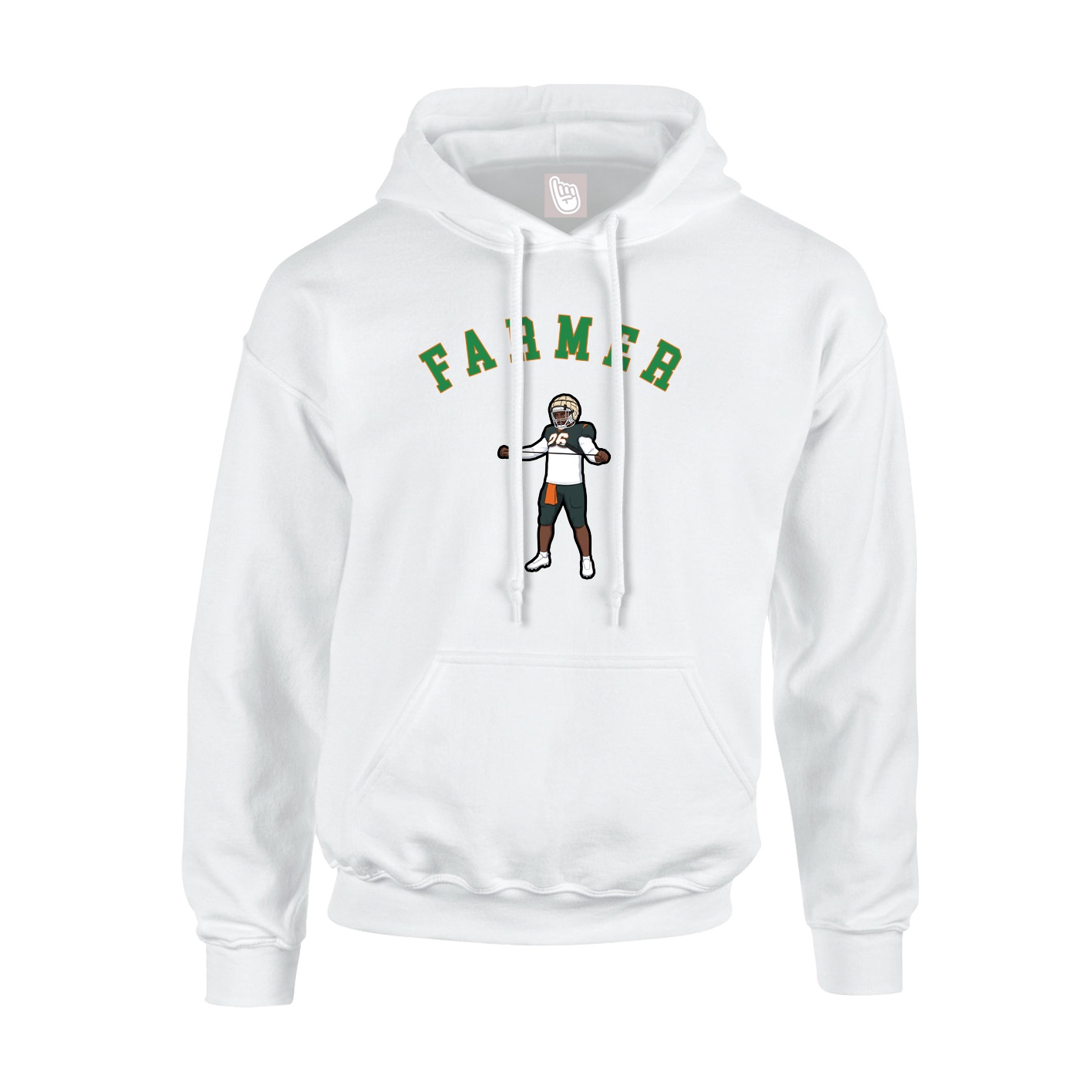 Youth Hoodie — Shirsey Arch in White