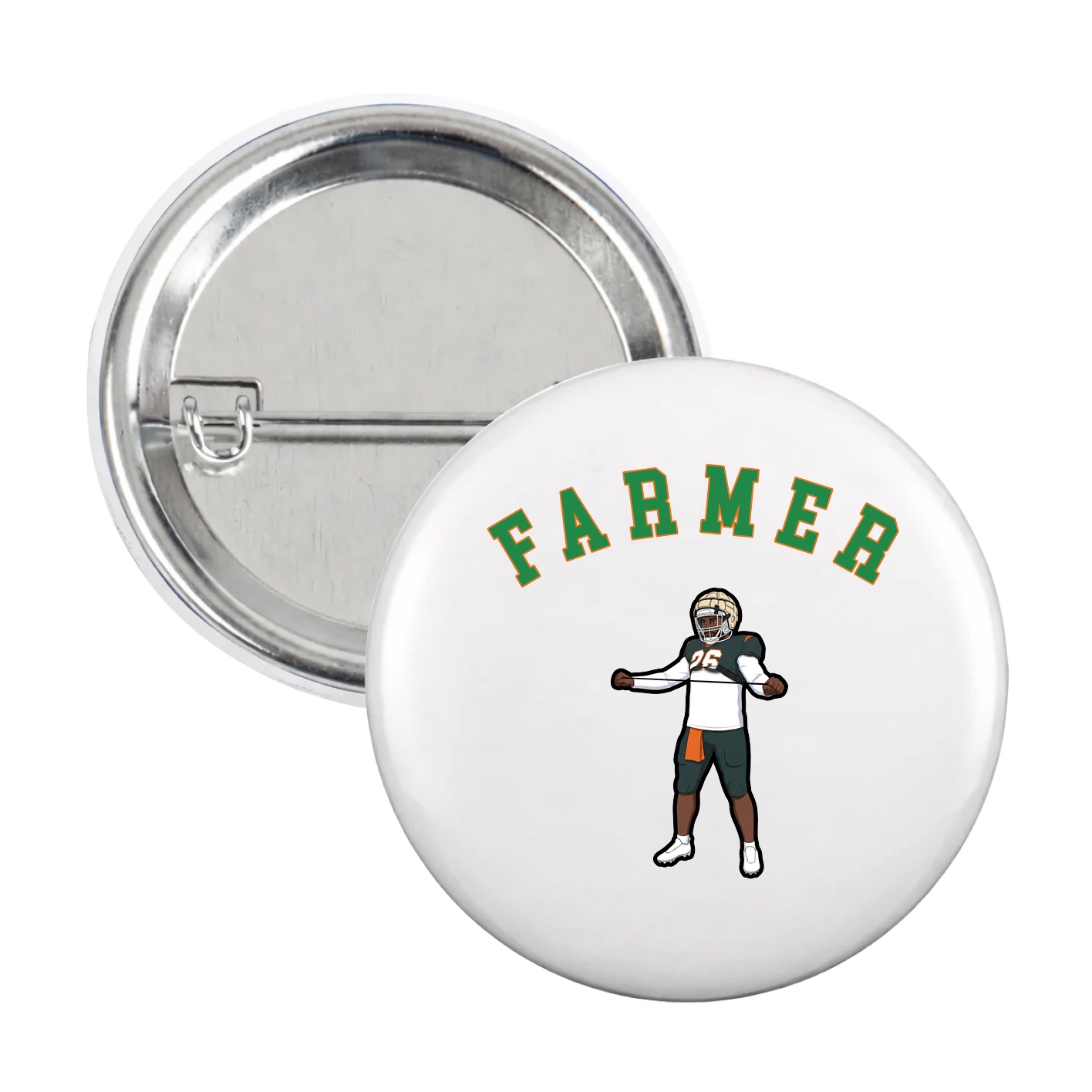 Game Day Button — Shirsey Arch in White
