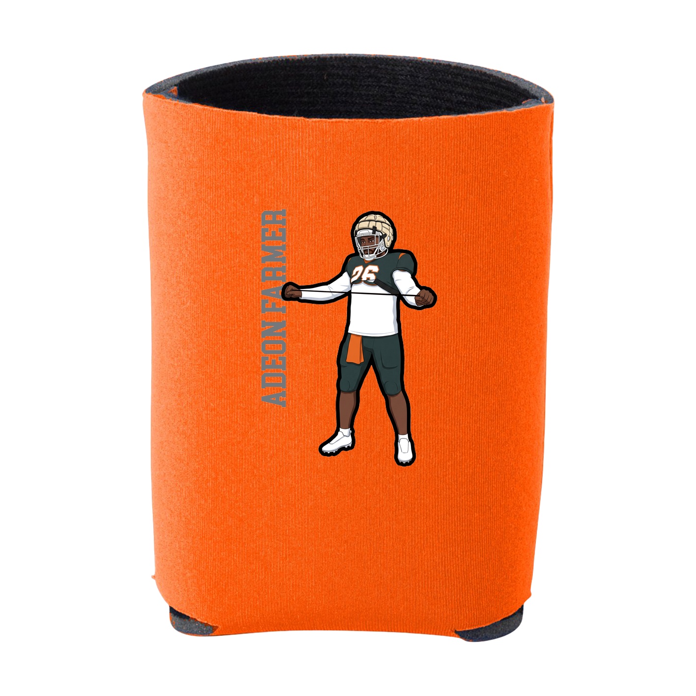 Can Holder — Name Vertical in Orange