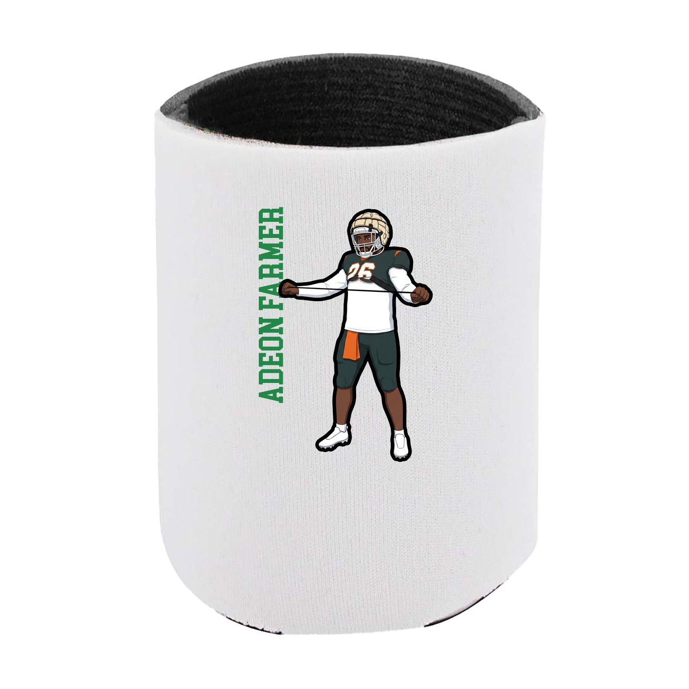 Can Holder — Name Vertical in White