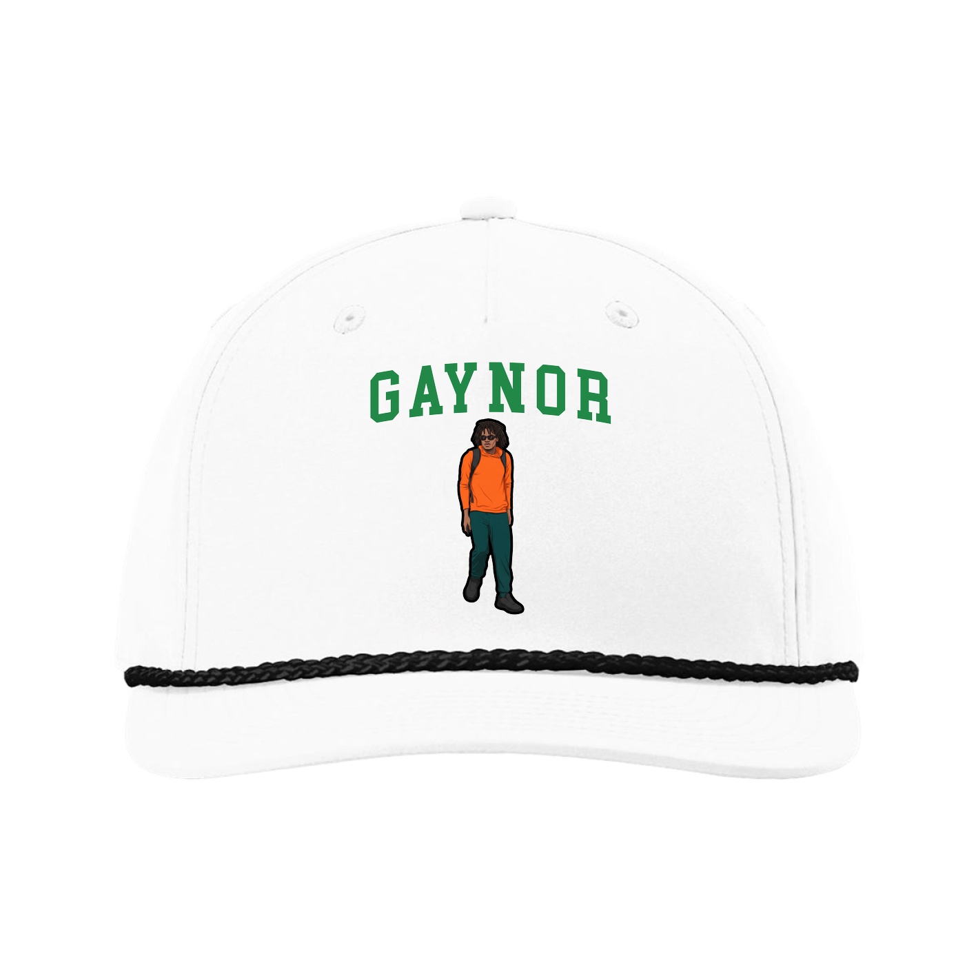 Five-Panel Classic Rope Cap — Shirsey in White