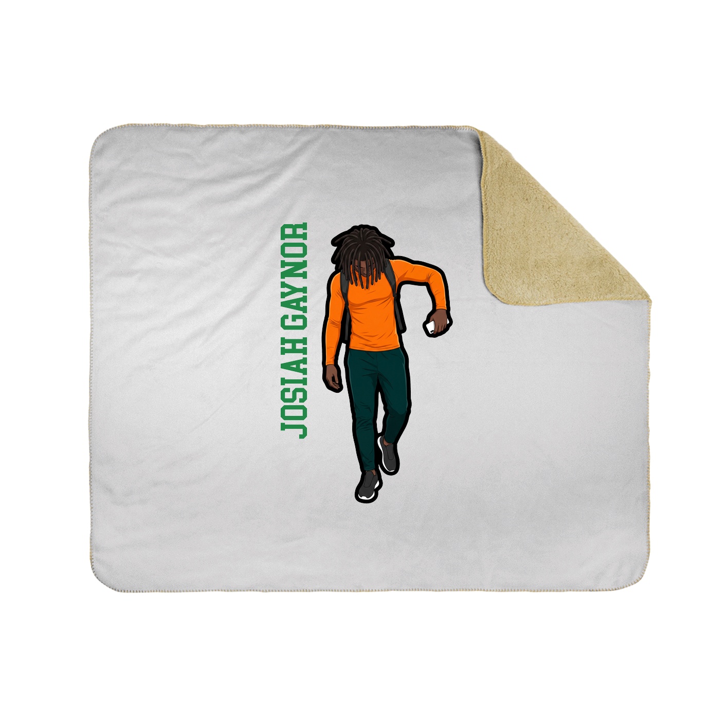 50x60 Sherpa Lined Throw Blanket