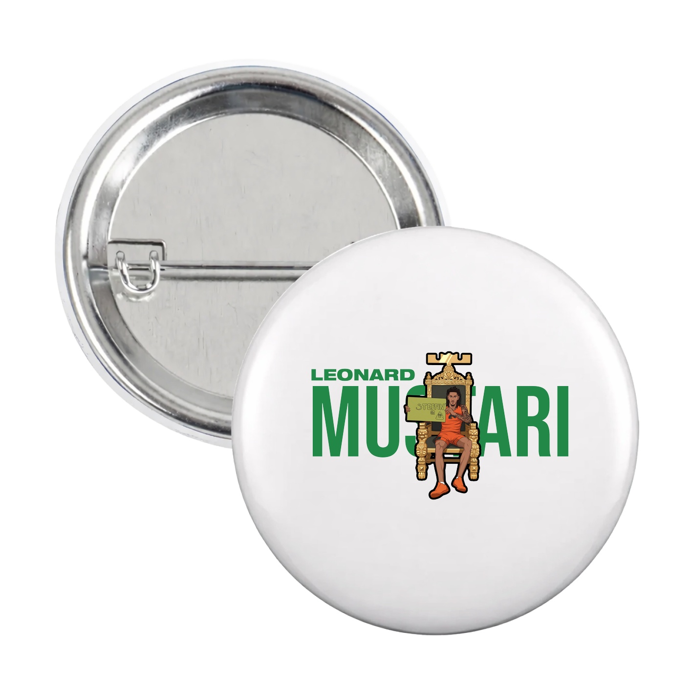 Game Day Button — Player Name in White